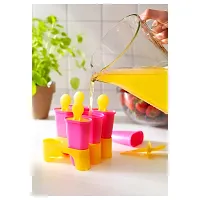 6 Pcs 100% Food Grade Homemade Reusable Ice Popsicle Makers Frozen Ice Cream Moulds Tray Kulfi Candy Ice Lolly Mold for Children  Adults-thumb2