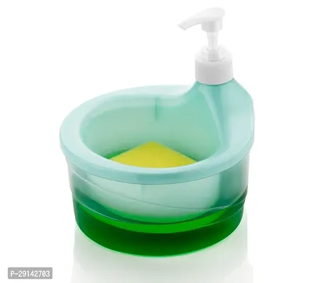 Washing Liquid Dispenser 5 Sponge Reusable Sink Dish Washing Soap Dispenser for Home Restaurant, Violet-thumb2