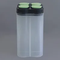 Airtight Transparent Lock Food Storage 4 Section Kitchen Container for Grocery Fridge Storage Box-thumb2