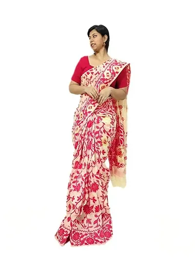 Elegant Cotton Silk Saree with Blouse piece 