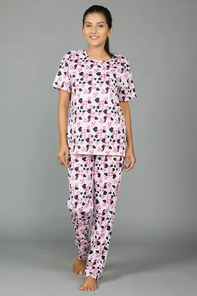 Women heart Top and Pyjama Set