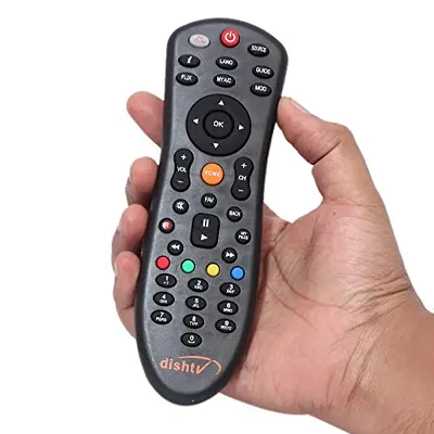 OSSDEN Dishtv HD Oval DtH dishtv HD Home Remote Controller Compatible Sd/Hd/Hd+/4k/ Sd Set Top Box Lightweight Universal Remote