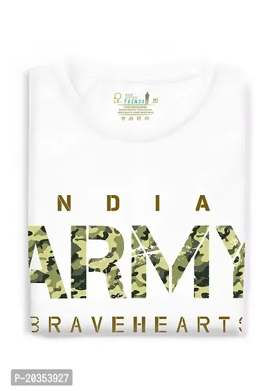 RAN ELEVEN Indian Army BRAVEHEARTS, Men's Regular Fit Sport Quality T Shirt-thumb4