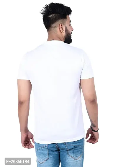 RAN ELEVEN Attitude, Men's Regular Fit Sport Quality T Shirt (X-Large) White-thumb4
