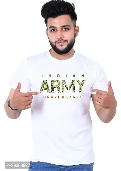 RAN ELEVEN Indian Army BRAVEHEARTS, Men's Regular Fit Sport Quality T Shirt-thumb0