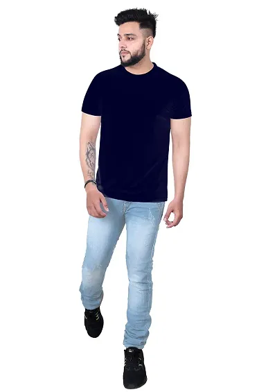 RAN ELEVEN Pure Solid Plain, Men's Regular Fit T Shirt