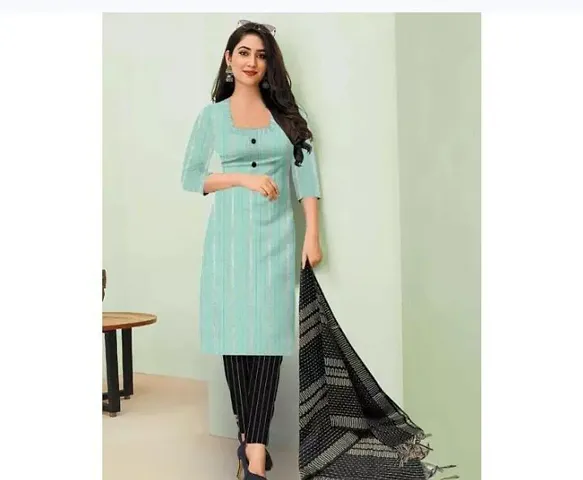 Stylish A-Line Cotton Stitched Kurta