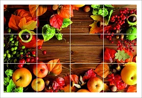 Akki World Kitchen Wall Sticker Fruit Table Waterproof  Oil-Proof Temperature Resistant Self Adhesive Wall Sticker Size - 48 Cm X 65 Cm-thumb4