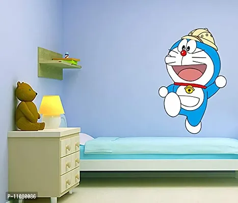 Akki World? Doraemon Cartoon Wall Sticker for Decorative Wall Sticker for Living Room , Bed Room, Kide Room