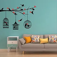 SRGindia 'Love Birds with Hearts' Wall Sticker (Vinyl, 50 cm x 5 cm x 0.99 cm), Multicolour-thumb4