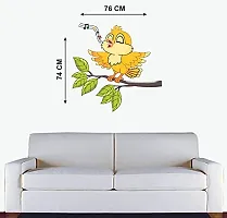 Akki World? Musical Bird Wall Sticker for Decorative Wall Sticker for Living Room , Bed Room, Kide Room-thumb2