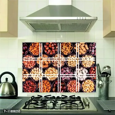 Akki World Kitchen Abstract Themed Oil Proof & Waterproof Peel & Stick Heat Resistant Vinyl Wall Stickers for Kitchen