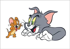 Akki World? Tom & Jerry Design 2 Wall Sticker for Decorative Wall Sticker for Living Room , Bed Room, Kide Room-thumb2