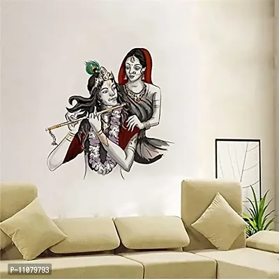 Akki World? Radha & Krishna Wall Sticker for Decorative Wall Sticker for Living Room , Bed Room, Kide Room