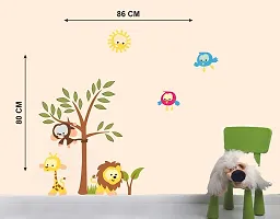 Akki World? Animated Tree Wall Sticker for Decorative Wall Sticker for Living Room , Bed Room, Kide Room-thumb2