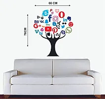 Akki World? Social Media Tree Wall Sticker for Decorative Wall Sticker for Living Room , Bed Room, Kide Room-thumb2