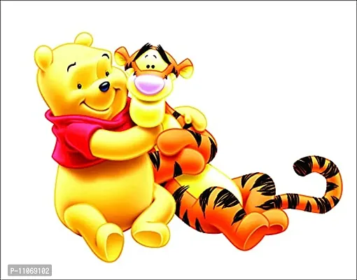 Akki World? Pooh and Friend Design 4 Wall Sticker for Decorative Wall Sticker for Living Room , Bed Room, Kide Room-thumb3