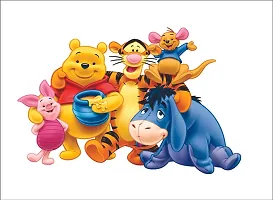 Akki World? Pooh and Friend Design 2 Wall Sticker for Decorative Wall Sticker for Living Room , Bed Room, Kide Room-thumb2