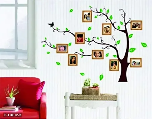 Akki World? Beautiful Photo frem Shape Tree Wall Decoration Wall Sticker for Decorative Wall Sticker for Living Room , Bed Room, Kide Room Size 56 X 61 cm-thumb2