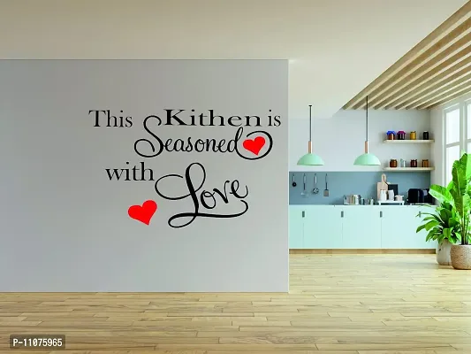 Akki World This Kitchen is Seasoned with Love Kitchen Wall Sticker