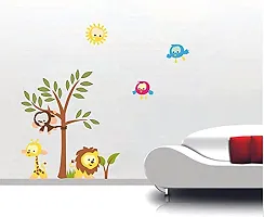 Akki World? Animated Tree Wall Sticker for Decorative Wall Sticker for Living Room , Bed Room, Kide Room-thumb1