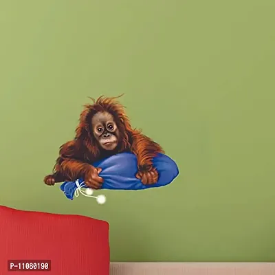 Akki World? Gorilla Wall Sticker for Decorative Wall Sticker for Living Room , Bed Room, Kide Room-thumb0