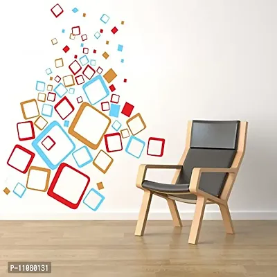 Akki World? Block Wall Sticker for Decorative Wall Sticker for Living Room , Bed Room, Kide Room