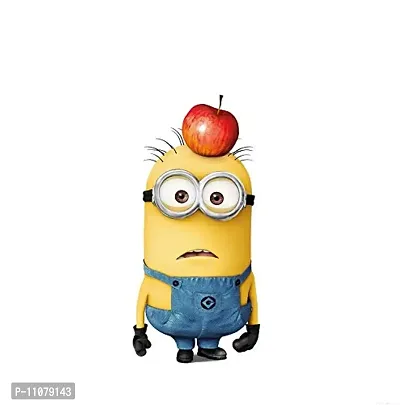 Akki World? Apple Minions Wall Sticker for Decorative Wall Sticker for Living Room , Bed Room, Kide Room