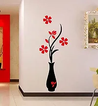 Akki World? Flower Pots Wall Sticker for Decorative Wall Sticker for Living Room , Bed Room, Kide Room-thumb1