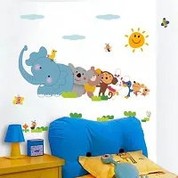 Akki World? Wild Life Cartoon Wall Sticker-thumb1