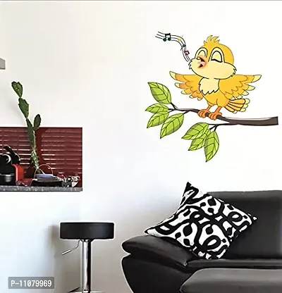 Akki World? Musical Bird Wall Sticker for Decorative Wall Sticker for Living Room , Bed Room, Kide Room