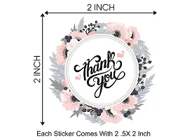 Akki World English Roses Thank You Gifts Stickers | Matte Finish Labels/Sticker | 2 Inches Stickers for Gifting Label - (50 Pieces/Labels)-thumb3