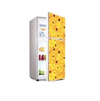 Akki World Vinyl Sun Flower Fridge Sticker and Decals ( Vinyl Covering Area 61cm X 160cm) Desg_03-thumb1