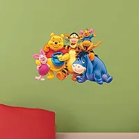 Akki World? Pooh and Friend Design 2 Wall Sticker for Decorative Wall Sticker for Living Room , Bed Room, Kide Room-thumb1