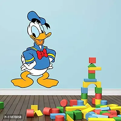 Akki World? Donald Duck Cartoon Wall Sticker for Decorative Wall Sticker for Living Room , Bed Room, Kide Room