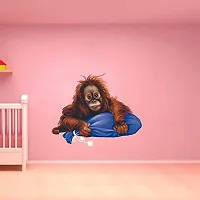 Akki World? Gorilla Wall Sticker for Decorative Wall Sticker for Living Room , Bed Room, Kide Room-thumb1