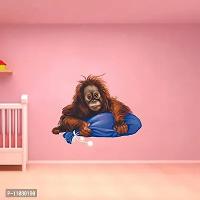 Akki World? Gorilla Wall Sticker for Decorative Wall Sticker for Living Room , Bed Room, Kide Room-thumb2