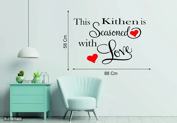 Akki World This Kitchen is Seasoned with Love Kitchen Wall Sticker-thumb3