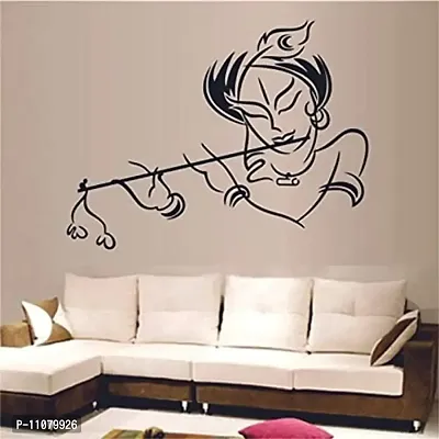 Akki World? Lord Krishna Border Wall Sticker for Decorative Wall Sticker for Living Room , Bed Room, Kide Room Size 56CM X 61CM