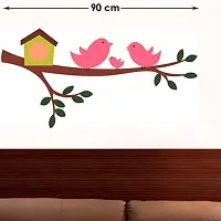 Akki World? Pink Birds Wall Sticker for Decorative Wall Sticker for Living Room , Bed Room, Kide Room-thumb1