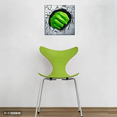 Akki World? Break Wall Monster Punch Wall Sticker for Decorative Wall Sticker for Living Room , Bed Room, Kide Room