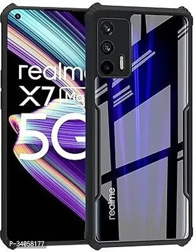 Classic Black Plastic Back Cover For Realme-X7 Max-thumb0