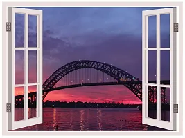 Wall Stickers for Bedroom Kitchen Home Decor Window Illusion (22X30Inches)-thumb2