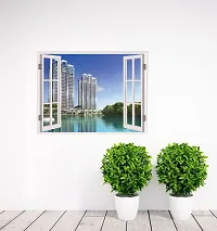 Wall Stickers for Bedroom Kitchen Home Decor Window Illusion (22X30Inches)-thumb1