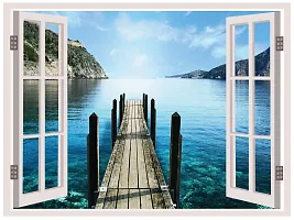 Wall Stickers for Bedroom Kitchen Home Decor Window Illusion (22X30Inches)-thumb2