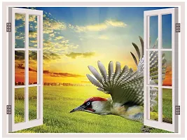 Wall Stickers for Bedroom Kitchen Home Decor Window Illusion (22X30Inches)-thumb2