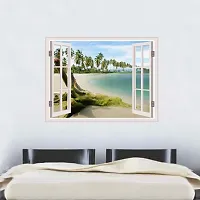 Wall Stickers for Bedroom Kitchen Home Decor Window Illusion (22X30Inches)-thumb1