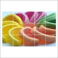 Waterproof Kitchen Fruit Slices Wallpaper/Wall Sticker Multicolour - Kitchen Wall Coverings Area ( 90Cm X 58Cm )-thumb2