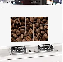 Waterproof Kitchen Mandailing coffee Wallpaper/Wall Sticker Multicolour - Kitchen Wall Coverings Area ( 90Cm X 58Cm )-thumb1