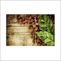 Waterproof Kitchen Mandailing coffee Wallpaper/Wall Sticker Multicolour - Kitchen Wall Coverings Area ( 90Cm X 58Cm )-thumb2